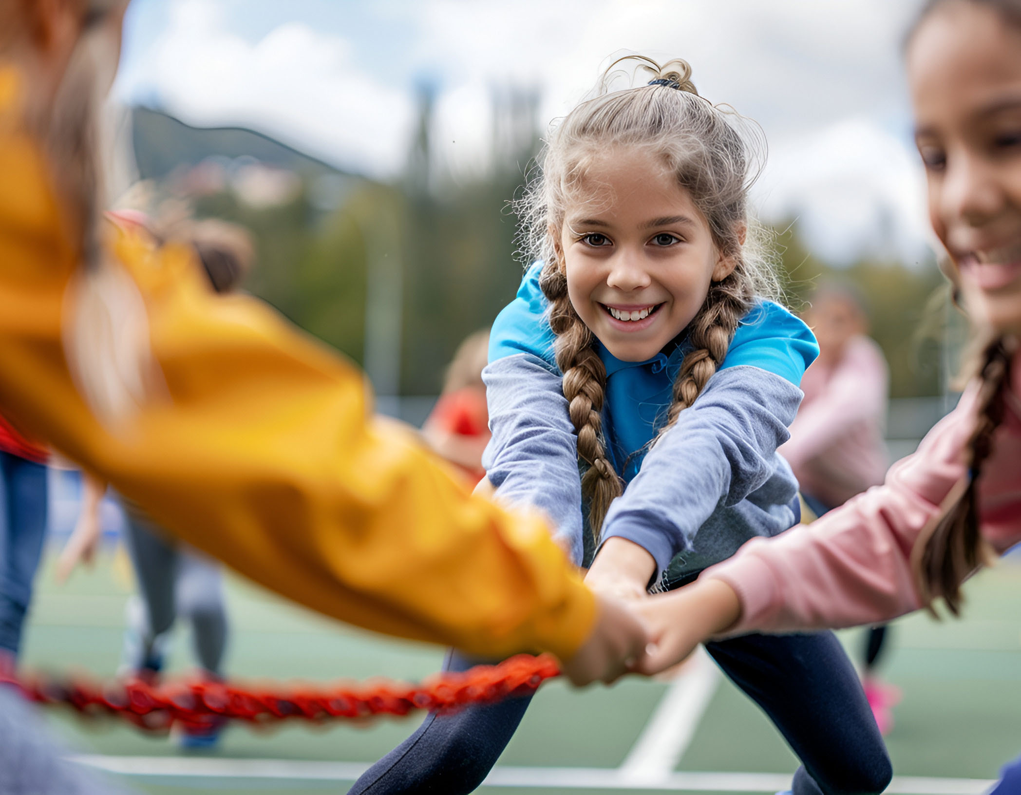 A certified adaptive fitness trainer assisting a client with special needs in a workout session at GymGuyz North Queens.